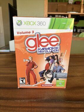 Xbox 360 Glee Karaoke Revolution Volume 3 W/Microphone - New